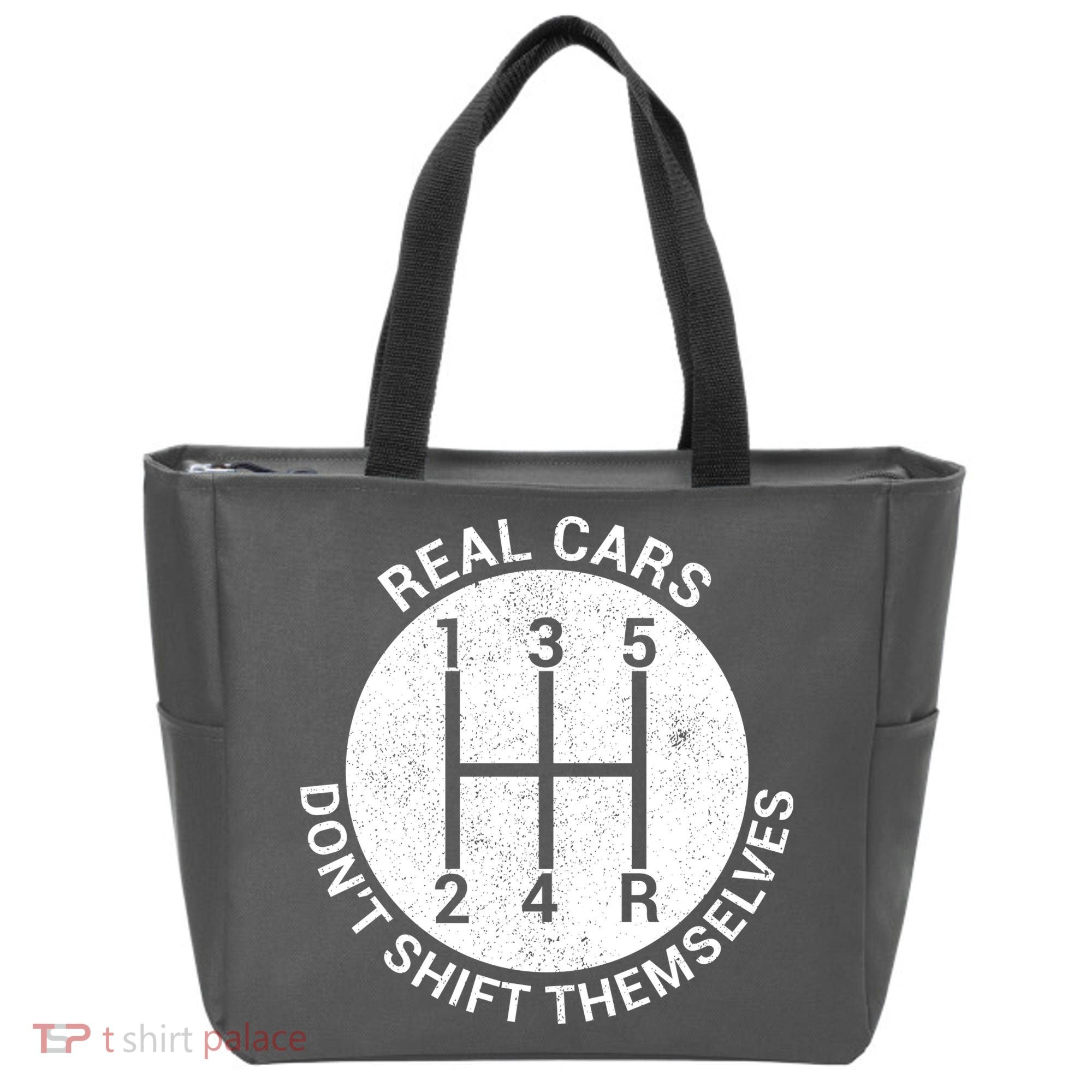 Funny Car Stick Shift Tote Bag