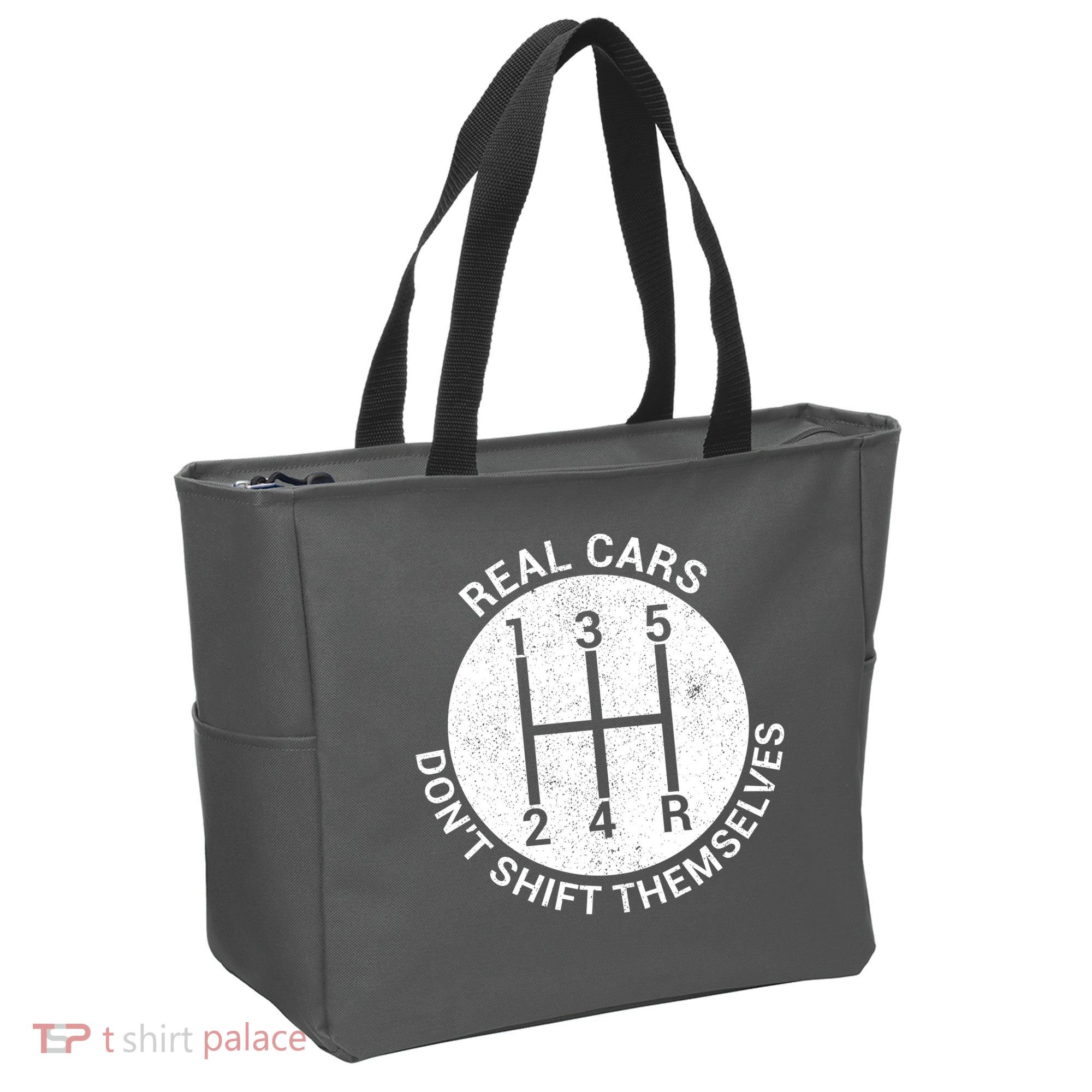 Funny Car Stick Shift Tote Bag