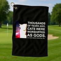 Funny Cat - Fluff You Fluffin Fluff Golf Towel thumb 1