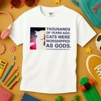 Funny Cat Kids T-Shirt thumb 3