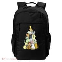 Funny Cat Christmas Tree Backpack thumb 0