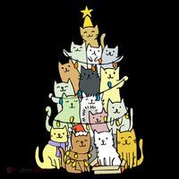 Funny Cat Christmas Tree Coffee Mug thumb 5