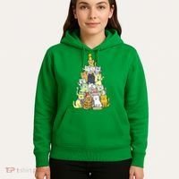 Funny Cat Christmas Tree Hoodie thumb 5
