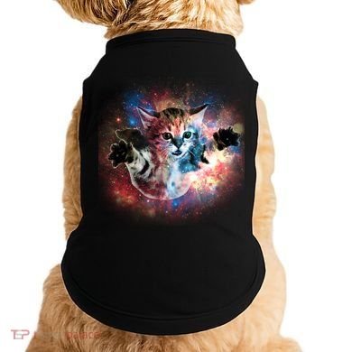 Funny Cat Floating In Space Doggie Tank