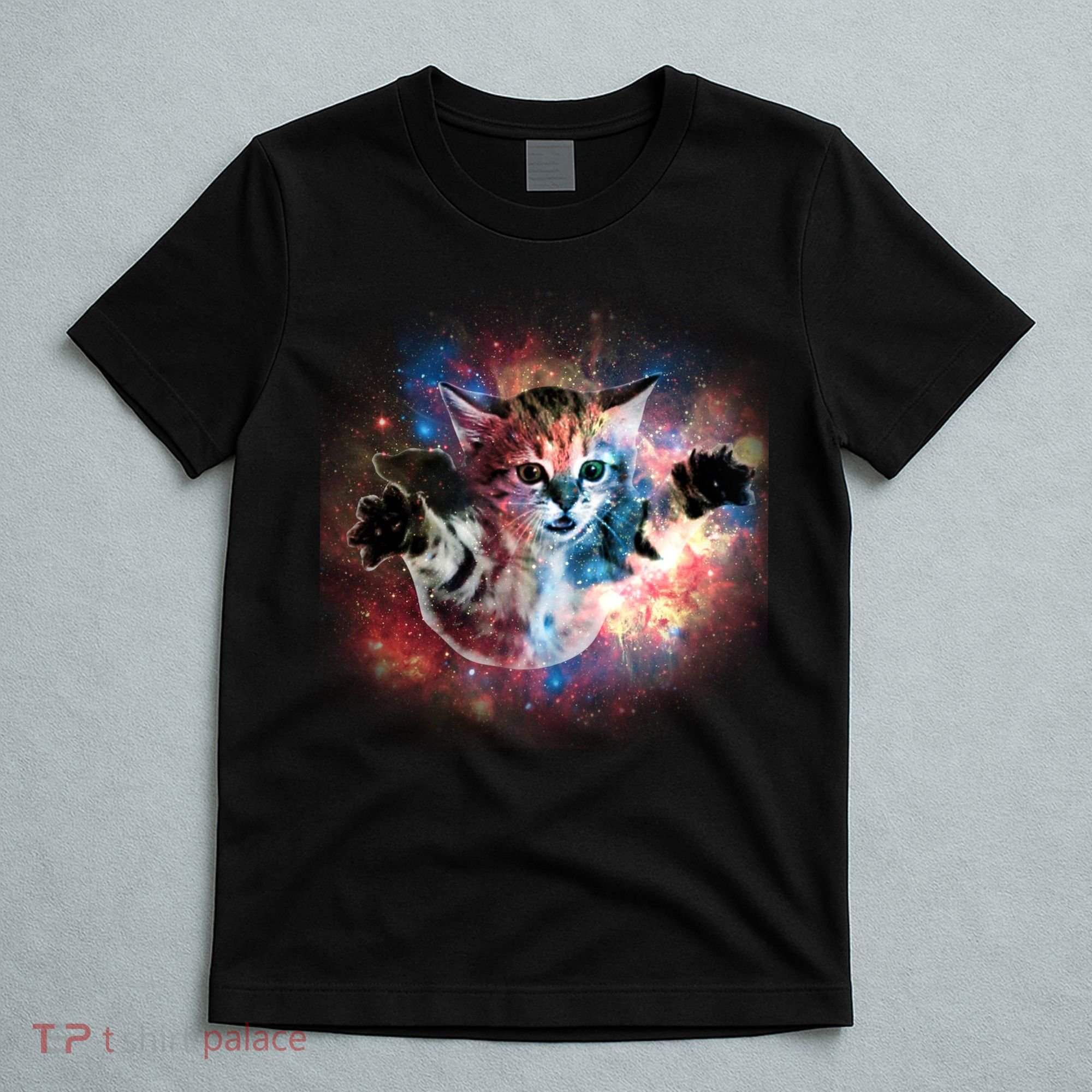 Funny Cat Floating In Space T-Shirt