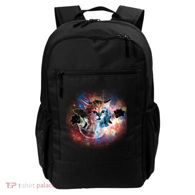 Funny Cat Floating In Space Backpack