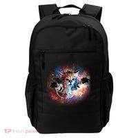 Funny Cat Floating In Space Backpack thumb 0
