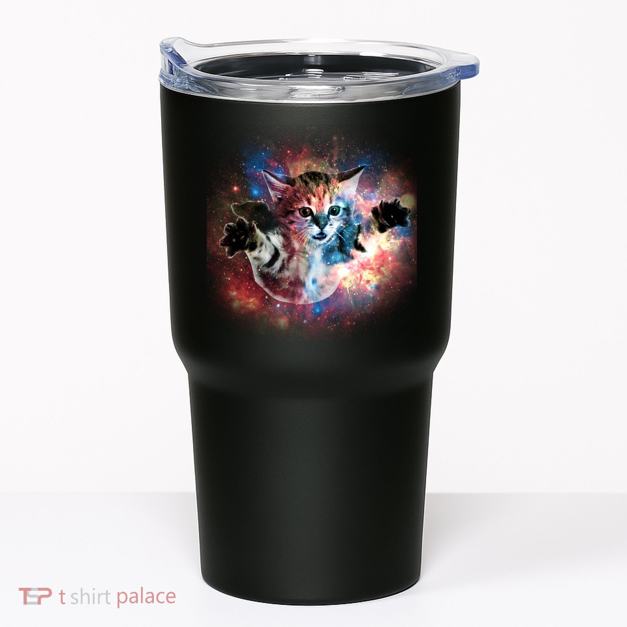 Funny Cat Floating In Space Tumbler