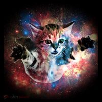 Funny Cat Floating In Space Mousepad thumb 1