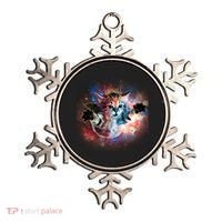 Funny Cat Floating In Space Ornament thumb 0