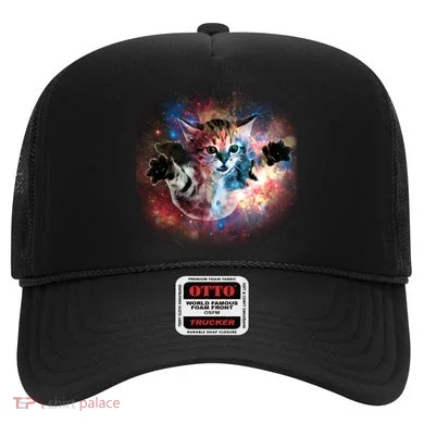 Funny Cat Floating In Space Hat
