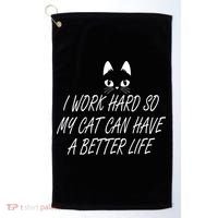 Funny Cat Meme Golf Towel thumb 0