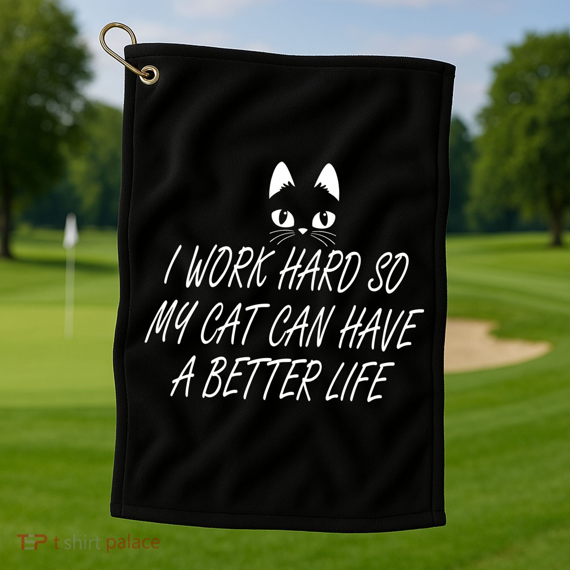 Funny Cat Meme Golf Towel