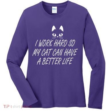 Funny Cat Meme Women's Long Sleeve Shirt