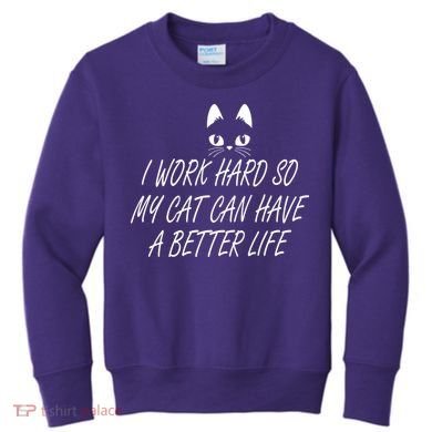 Funny Cat Meme Kids Sweatshirt