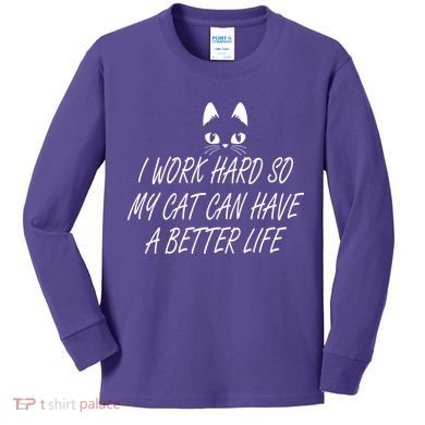 Funny Cat Meme Kids Long Sleeve Shirt