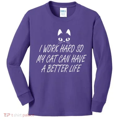 Funny Cat Meme Kids Long Sleeve Shirt