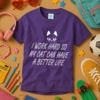 Funny Cat Meme Kids T-Shirt thumb 3