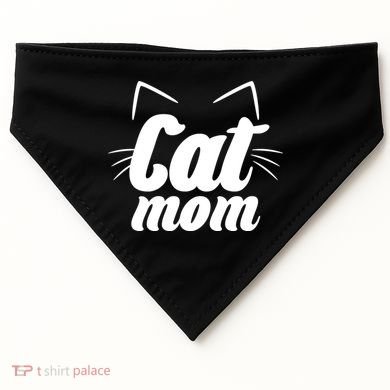 Funny Cat Mom  Cat Lover USA-Made Doggie Bandana