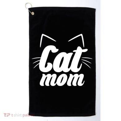 Funny Cat Mom  Cat Lover Golf Towel