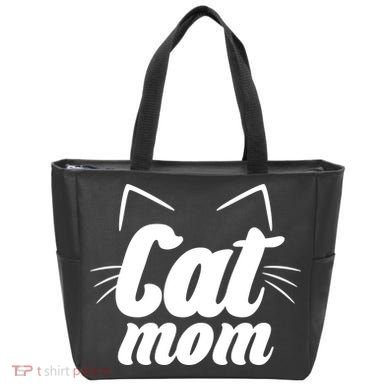 Funny Cat Mom  Cat Lover Tote Bag