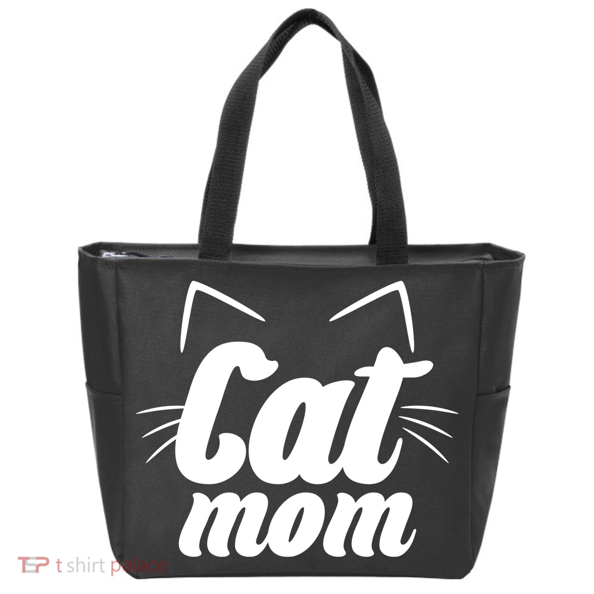 Funny Cat Mom  Cat Lover Tote Bag
