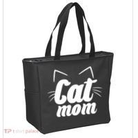 Funny Cat Mom  Cat Lover Tote Bag thumb 2