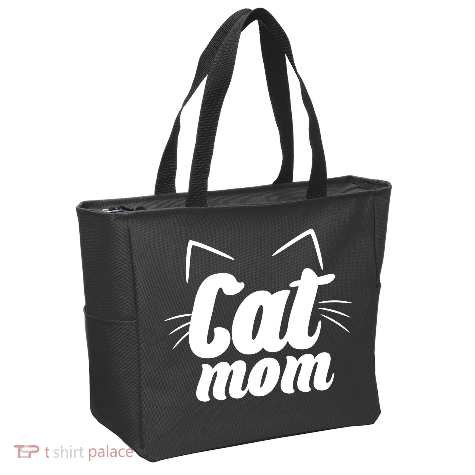 Funny Cat Mom  Cat Lover Tote Bag