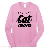 Funny Cat Mom  Cat Lover Long Sleeve Shirt thumb 0