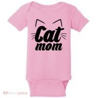 Funny Cat Mom  Cat Lover Baby Bodysuit thumb 0