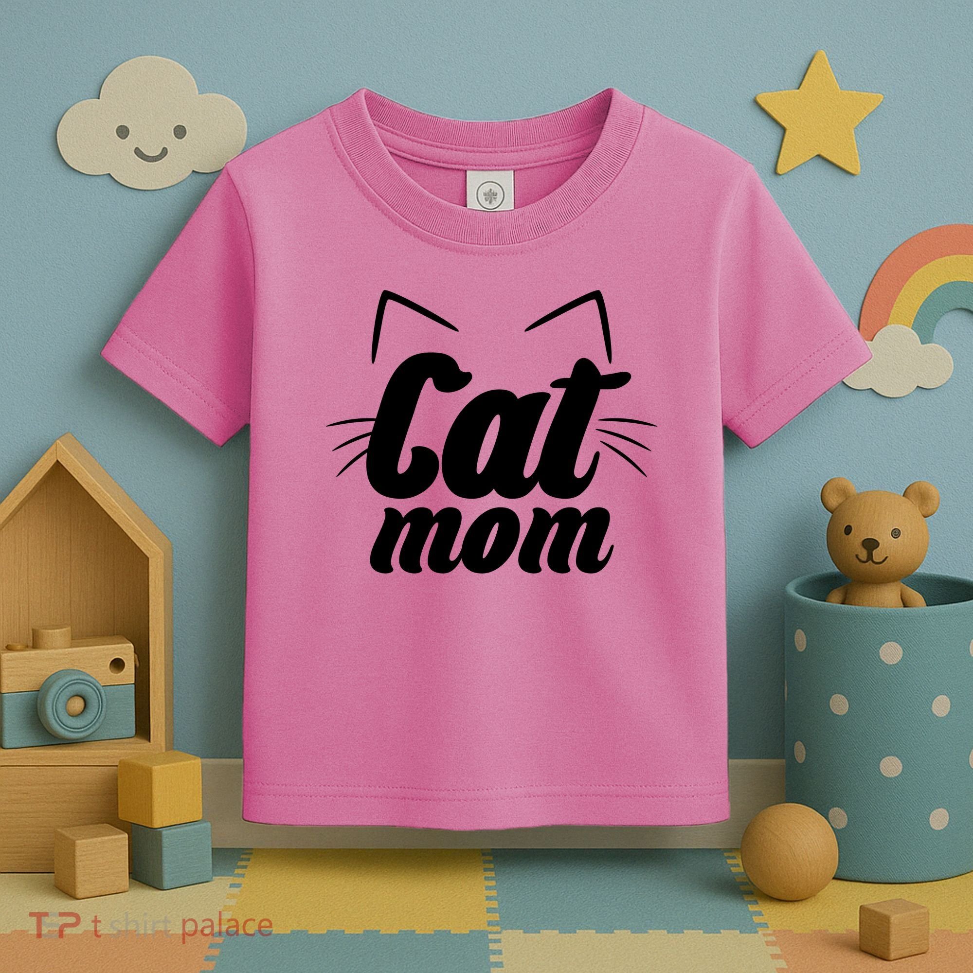 Funny Cat Mom  Cat Lover Toddler T-Shirt
