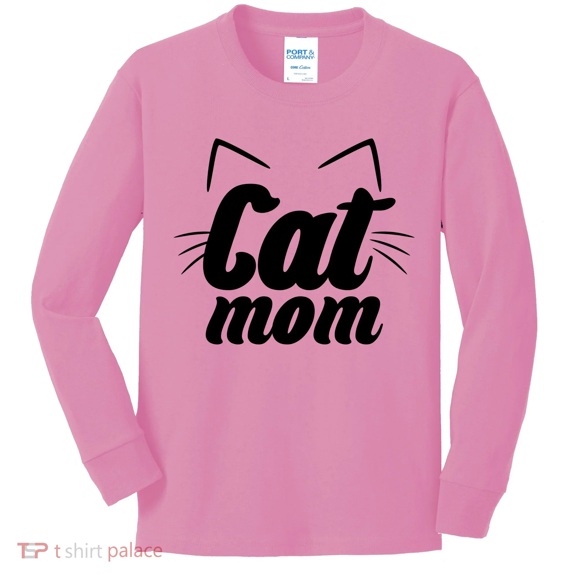 Funny Cat Mom  Cat Lover Kids Long Sleeve Shirt