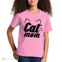 Funny Cat Mom  Cat Lover Kids T-Shirt thumb 2