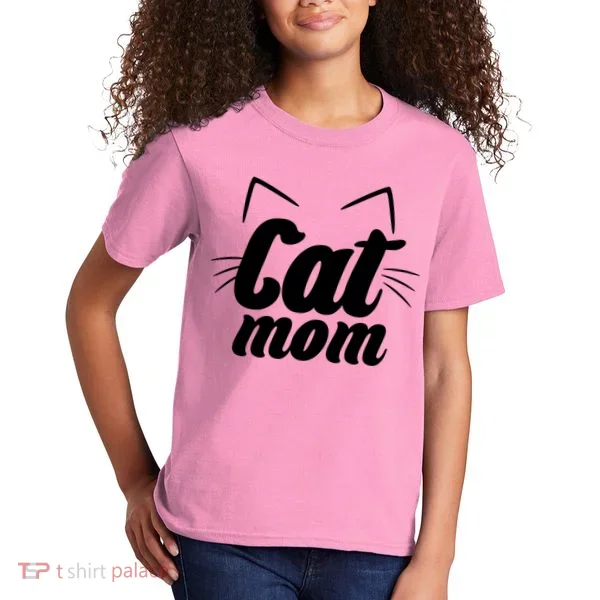 Funny Cat Mom  Cat Lover Kids T-Shirt