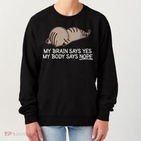 Funny Cat My Body Says NOPE  Women's Sweatshirt thumb 0