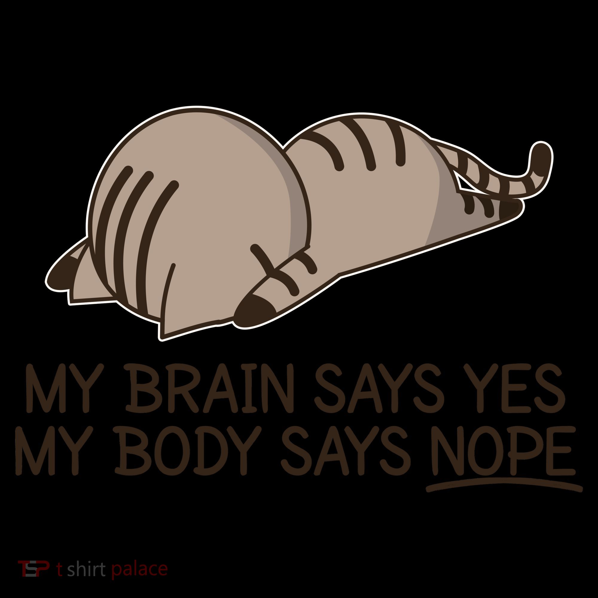 Funny Cat My Body Says NOPE  Coffee Mug