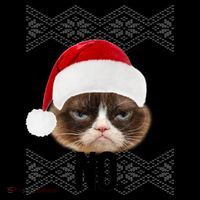 Funny Cat NO Meme Ugly Christmas Sweater Coffee Mug thumb 5
