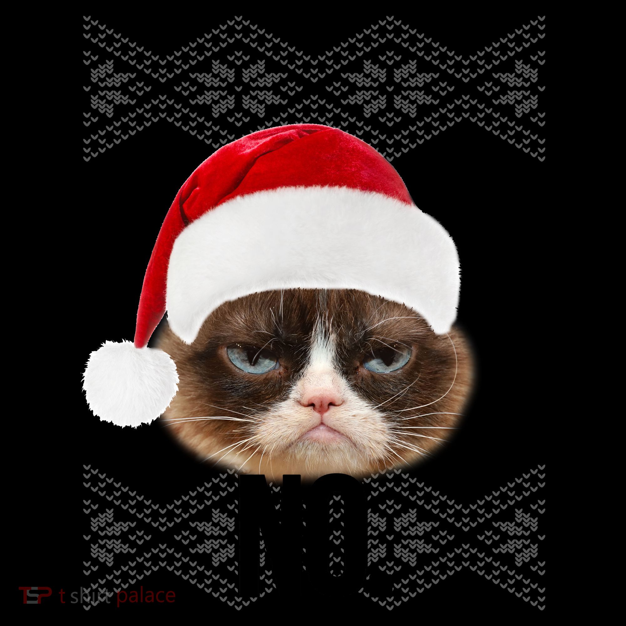 Funny Cat NO Meme Ugly Christmas Sweater Coffee Mug