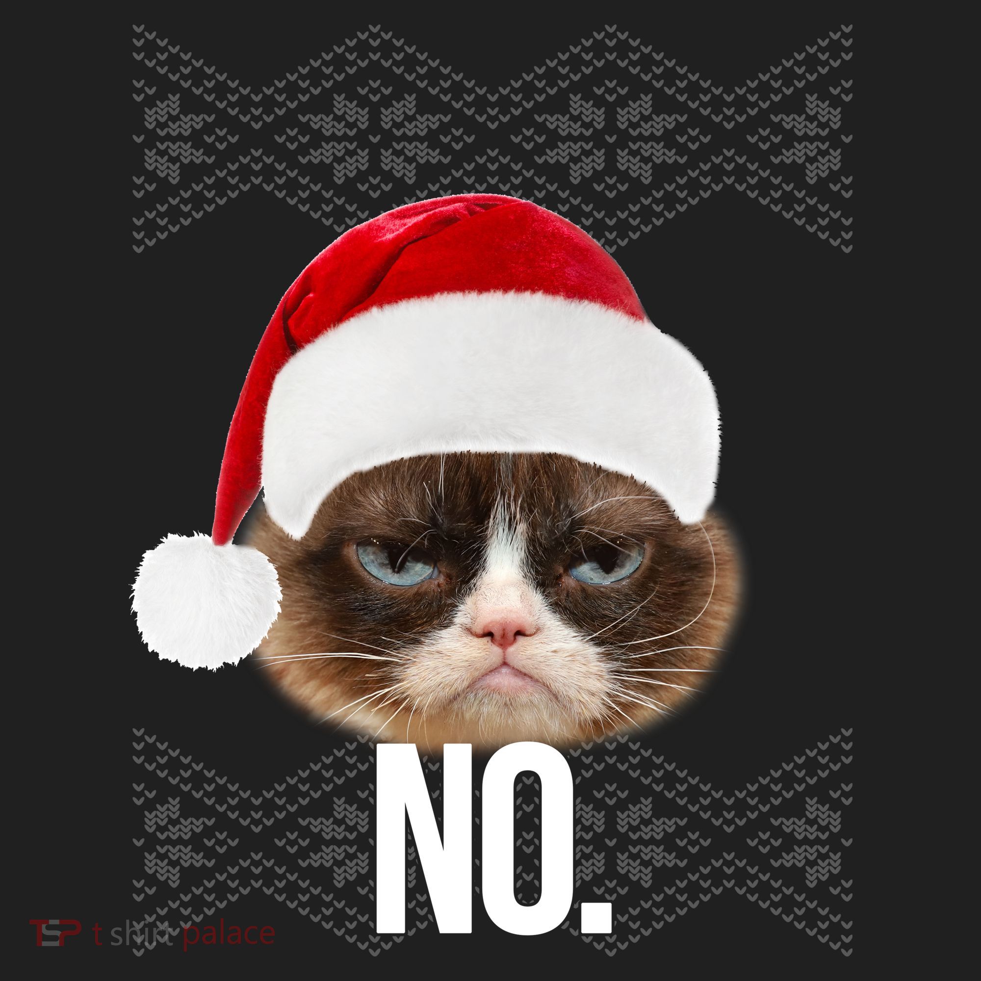 Funny Cat NO Meme Ugly Christmas Sweater Tumbler
