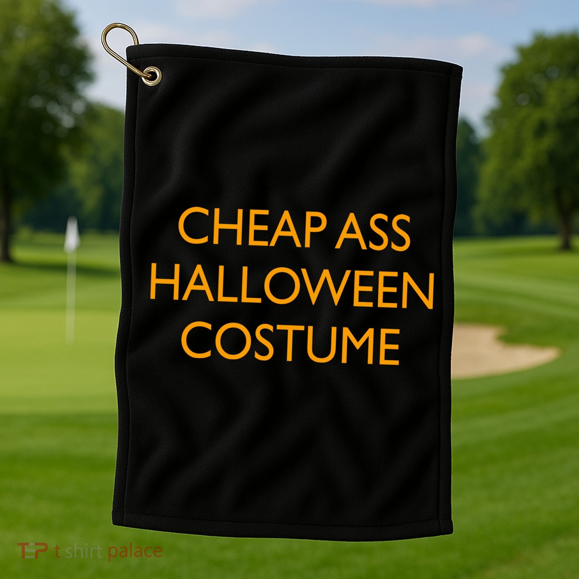 Funny Cheap Ass Halloween Costume Golf Towel