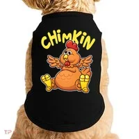 Funny Chimkin Meme Chunky Chicken Doggie Tank thumb 0