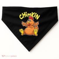 Funny Chimkin Meme Chunky Chicken USA-Made Doggie Bandana thumb 0