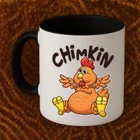 Funny Chimkin Meme Chunky Chicken Coffee Mug thumb 2