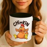 Funny Chimkin Meme Chunky Chicken Coffee Mug thumb 3