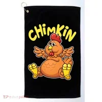 Funny Chimkin Meme Chunky Chicken Golf Towel thumb 0