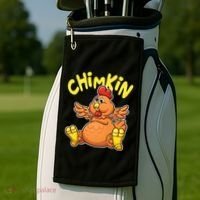 Funny Chimkin Meme Chunky Chicken Golf Towel thumb 2