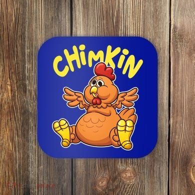 Funny Chimkin Meme Chunky Chicken Coaster