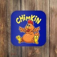 Funny Chimkin Meme Chunky Chicken Coaster thumb 0