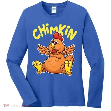 Funny Chimkin Meme Chunky Chicken Women's Long Sleeve Shirt