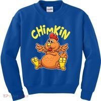 Funny Chimkin Meme Chunky Chicken Kids Sweatshirt thumb 0